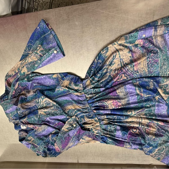 Dresses & Skirts - Vintage 1970s M Colorful Abstract Patterned Dress